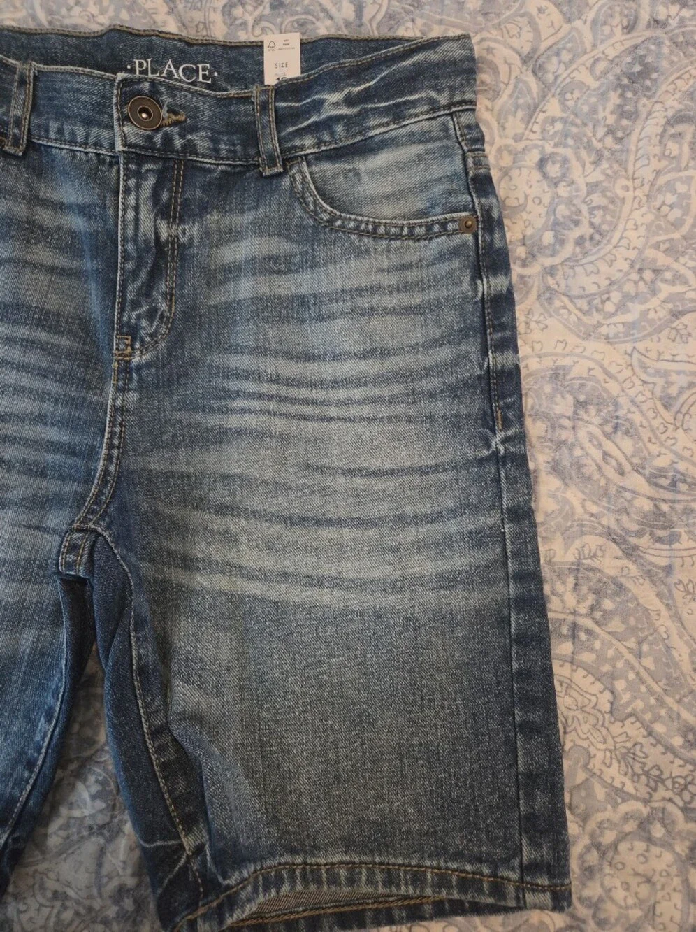 The Children's Place Blue Washed Denim Shorts
